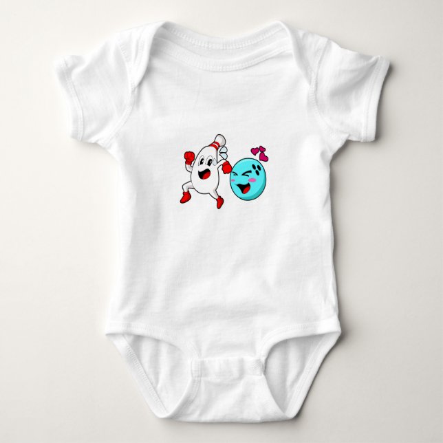 Bowling Bowling ball Baby Bodysuit (Front)