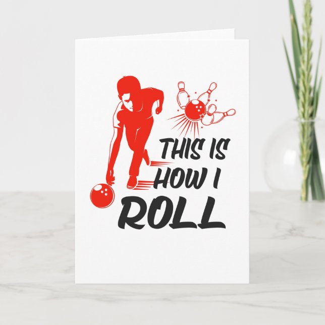 Bowling Bowling Ball Saying Bowler Gift Card (Front)