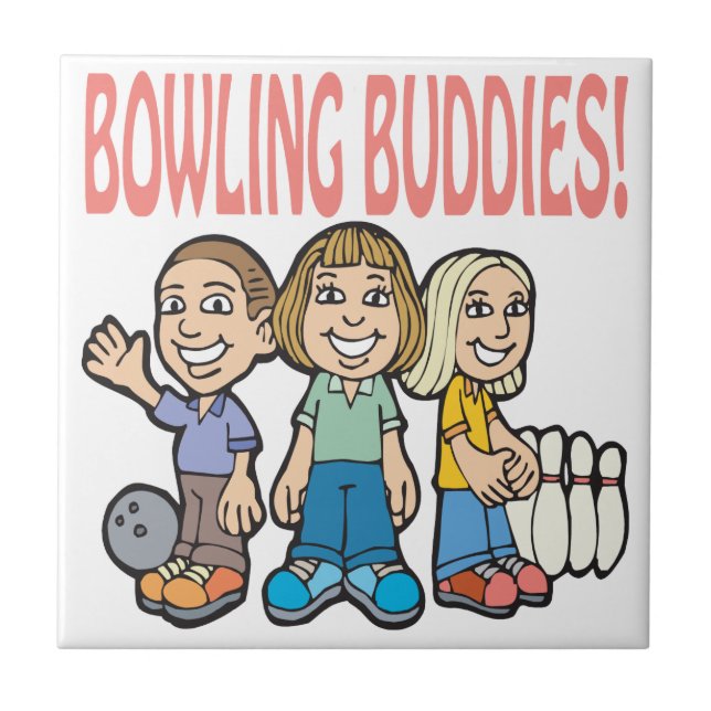Bowling Buddies Ceramic Tile (Front)