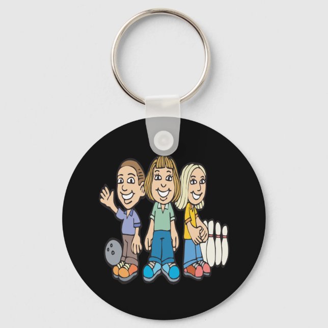 Bowling Buddies Keychain (Front)