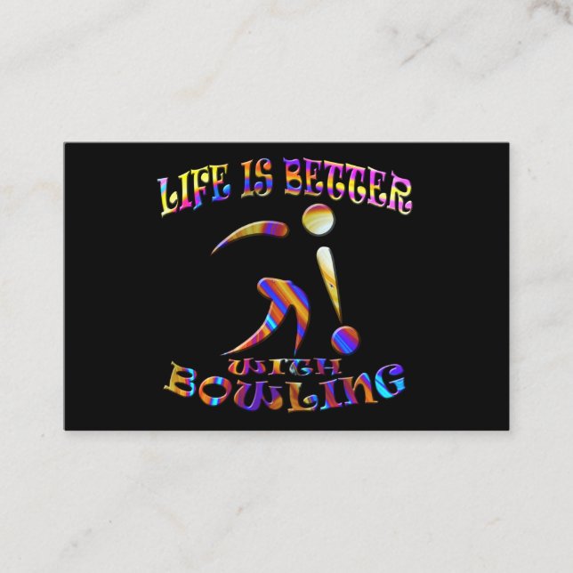 Bowling Business Card (Front)