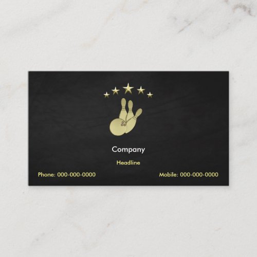 Bowling Business Card
