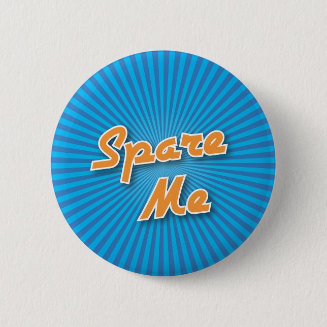 Bowling Button: Spare Me Pinback Button (Front)