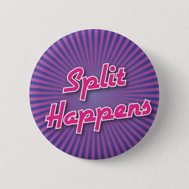 Bowling Button: Split Happens Button (Front)