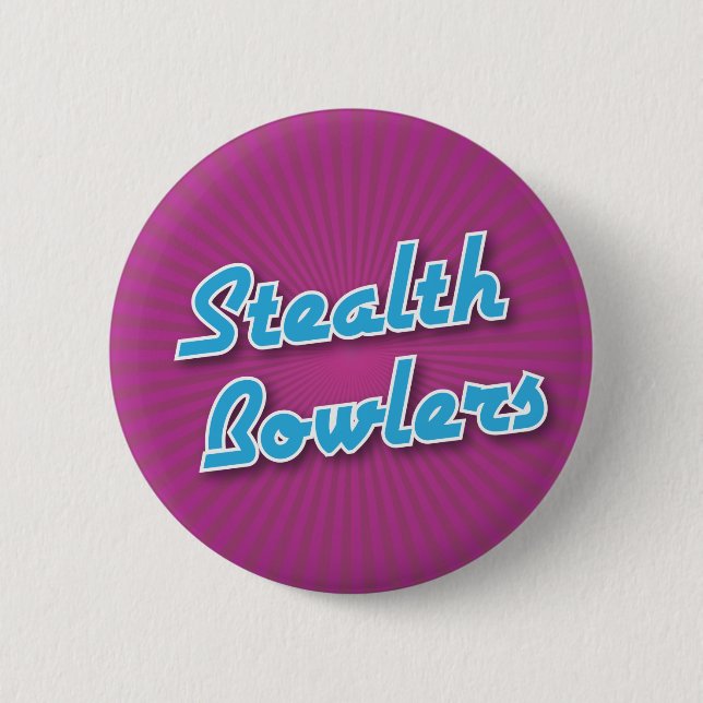 Bowling Button: Stealth Bowlers Pinback Button (Front)