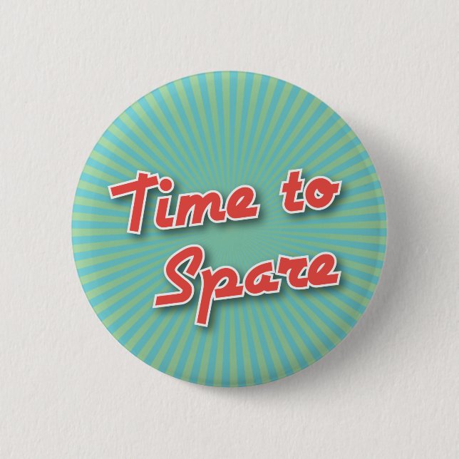 Bowling Button: Time to Spare Button (Front)