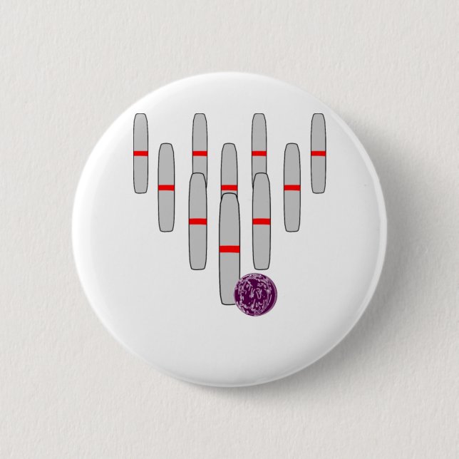 Bowling Candlepins Button (Front)