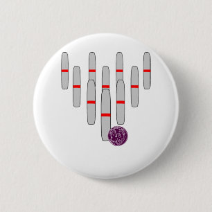 Bowling Candlepins Button