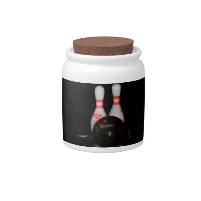 Bowling Candy Jar (Front)
