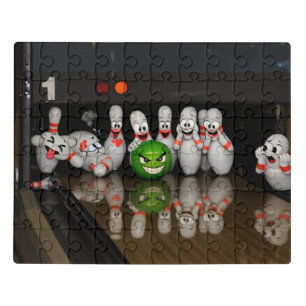 Bowling Caricature Jigsaw Puzzle