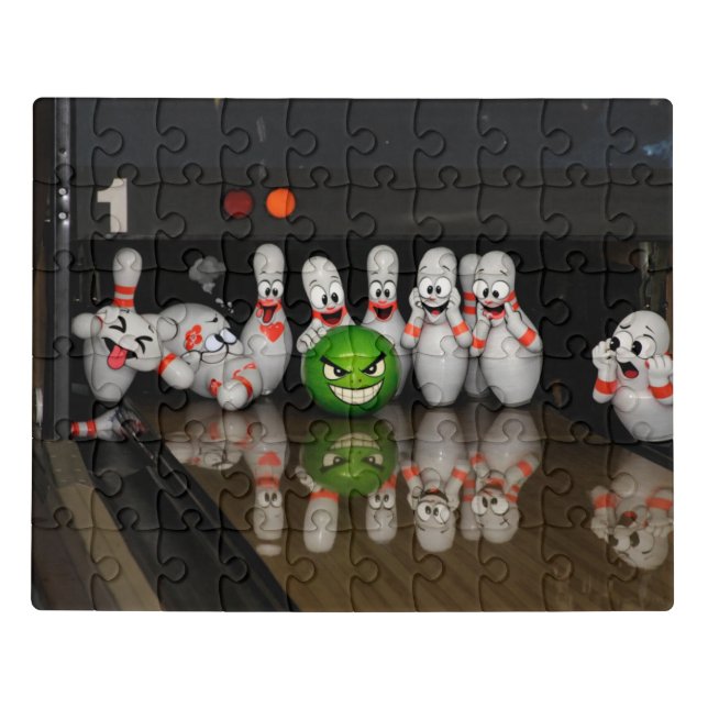 Bowling Caricature Jigsaw Puzzle (Puzzle Horizontal)