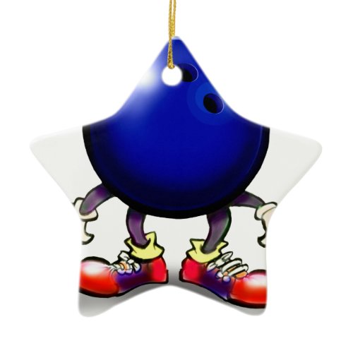 Bowling Ceramic Ornament