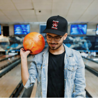 Bowling Cheaper Than Therapy And They Serve Beer Snap Back Hat