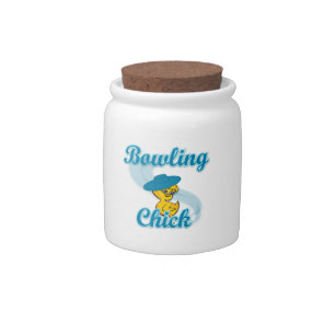 Bowling Chick #3 Candy Jar