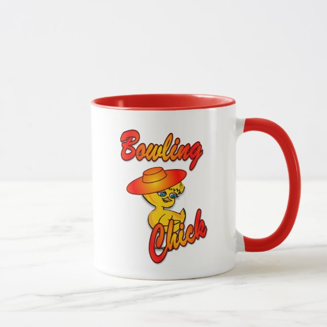Bowling Chick #5 Mug (Right)