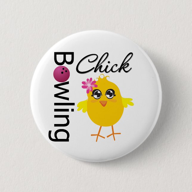 Bowling Chick Button (Front)