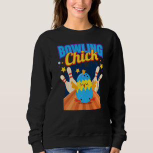 Bowling Chick I Bowling Pin Skittles Bowling Club  Sweatshirt