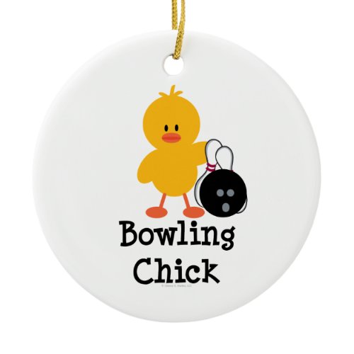 Bowling Chick Ornament