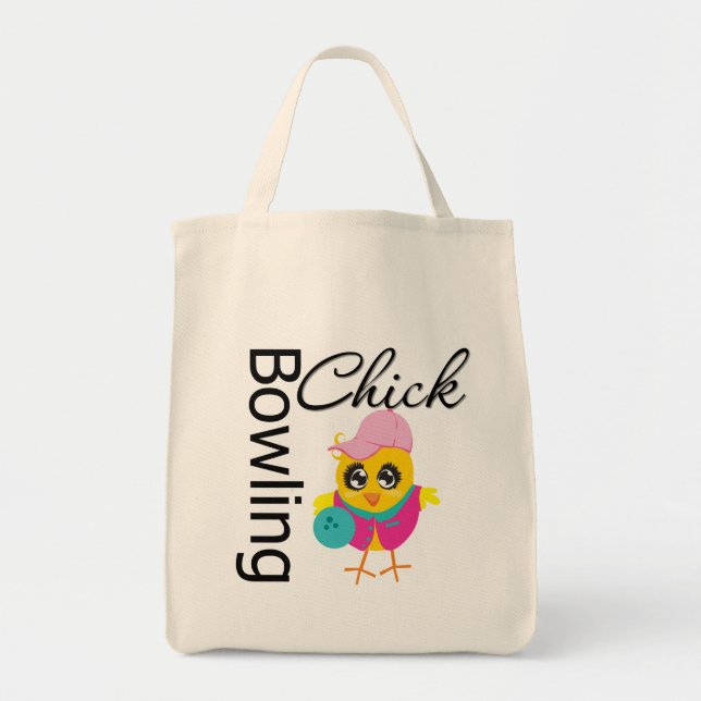 Bowling Chick Tote Bag (Front)