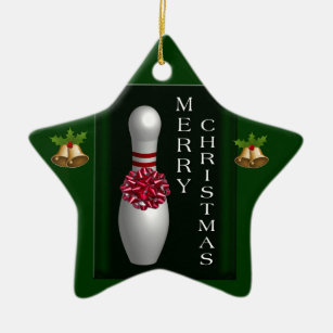 Bowling Round Porcelain Ornament Holiday Seasons 