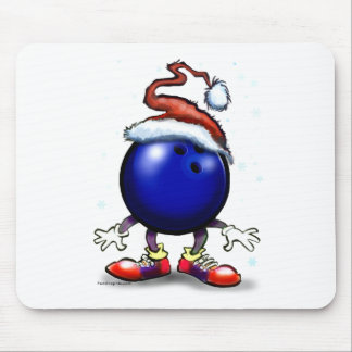 Bowling Christmas Mouse Pad