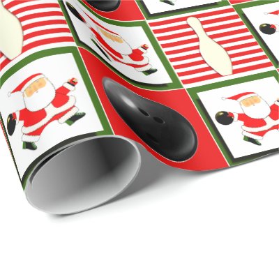 Bowling Christmas Wrapping Paper