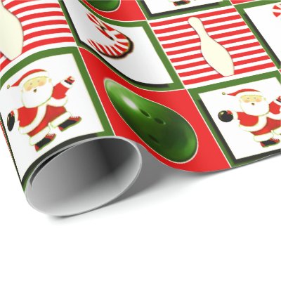 Bowling Christmas Wrapping Paper