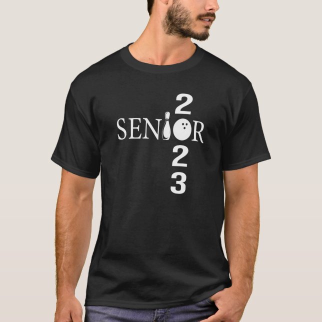 bowling Class of 2023 Senior Boys Girls Seniors T-Shirt (Front)