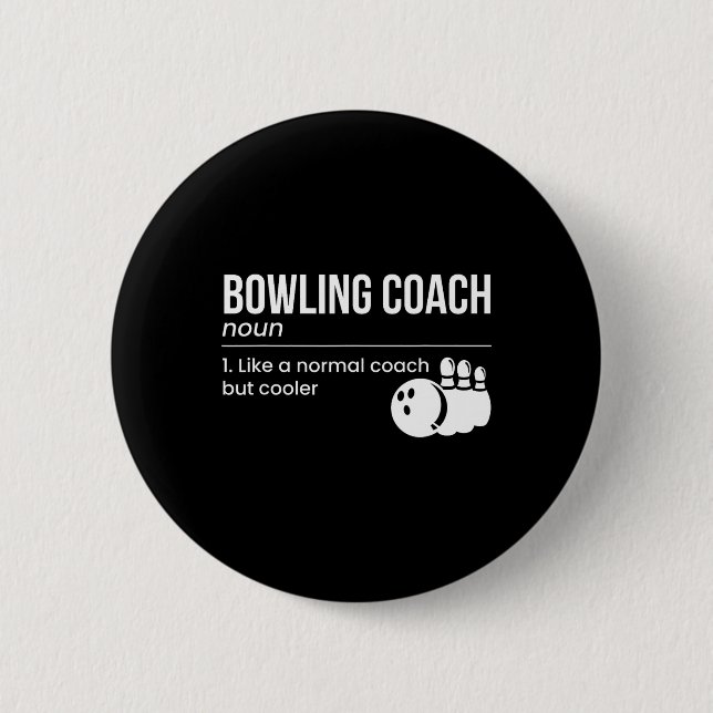 Bowling Coach Definition  Button (Front)