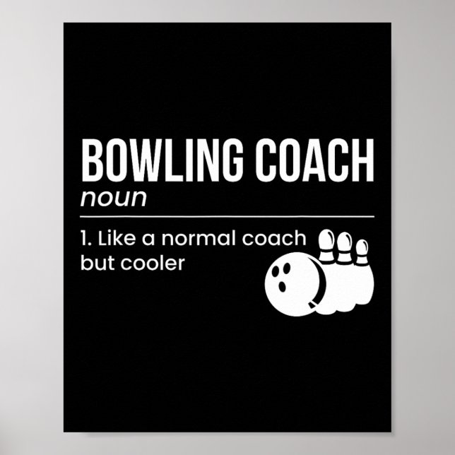 Bowling Coach Definition  Poster (Front)