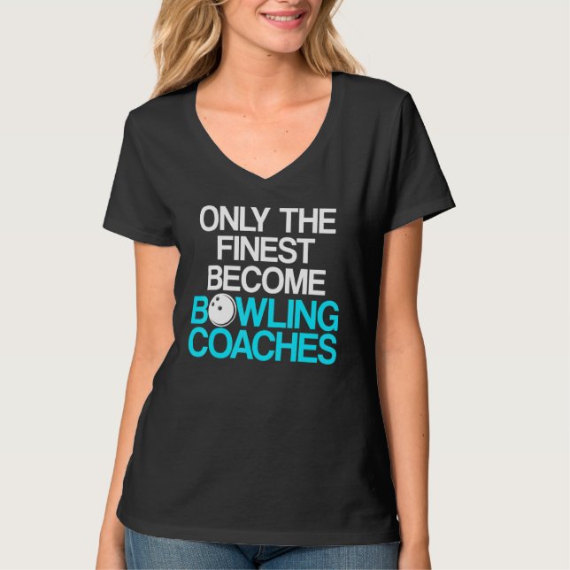 Bowling Coach Player Team Instructor  10 T-Shirt (Front)