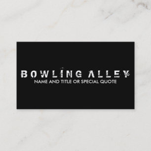 bowling crest (color customizable) business card