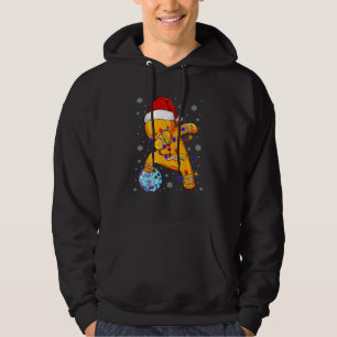 Bowling Dabbing Gingerbread Bowling Player Christm Hoodie