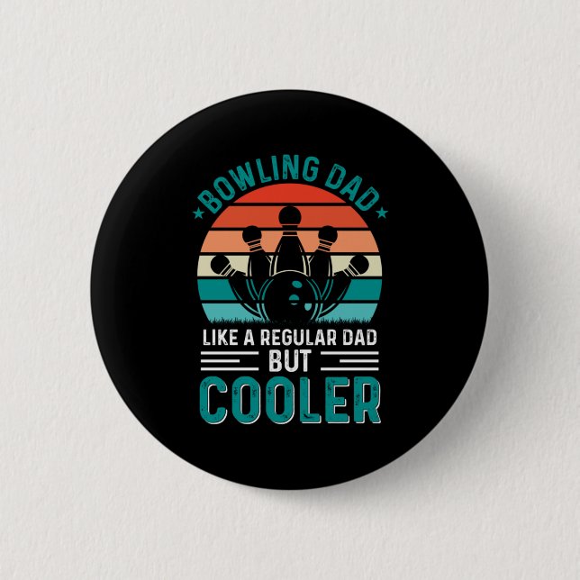 Bowling Dad Button (Front)