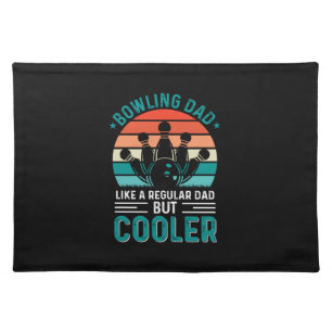 Bowling Dad Cloth Placemat