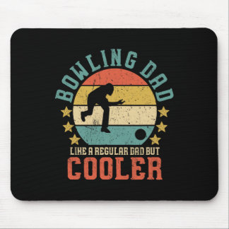 Bowling Dad Vintage Funny Father's Day Gift For Bo Mouse Pad
