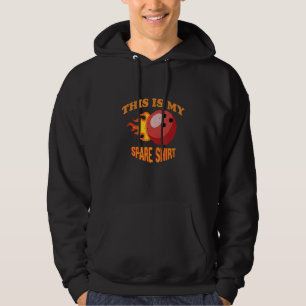 Bowling Day Quote  This Is My Spare  Ten Pin Bowli Hoodie