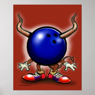 Bowling Demon Poster