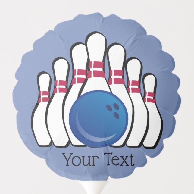 Bowling Design Balloon (Back)