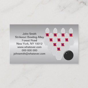 Bowling Design Business Card