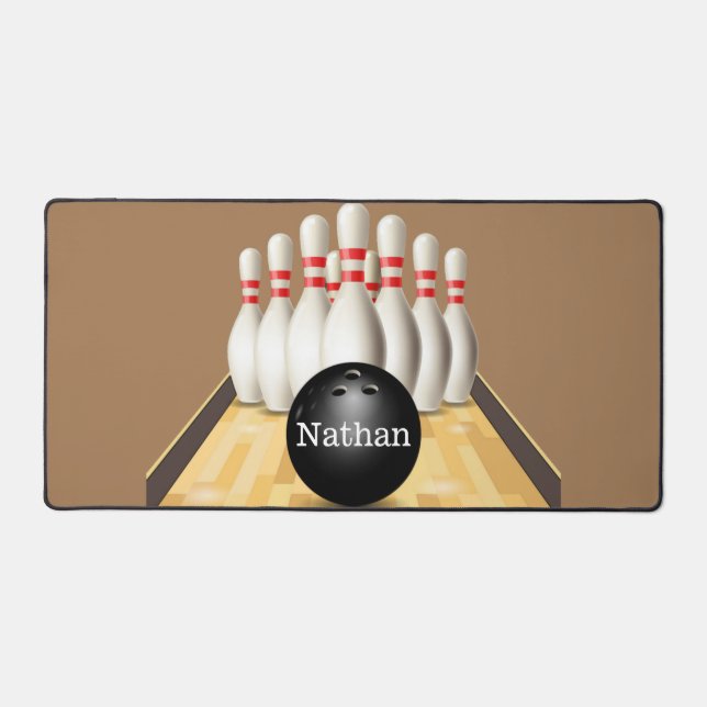 Bowling Design Desk Mat (Front)