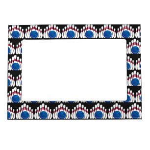 Bowling Design Magnetic Photo Frame