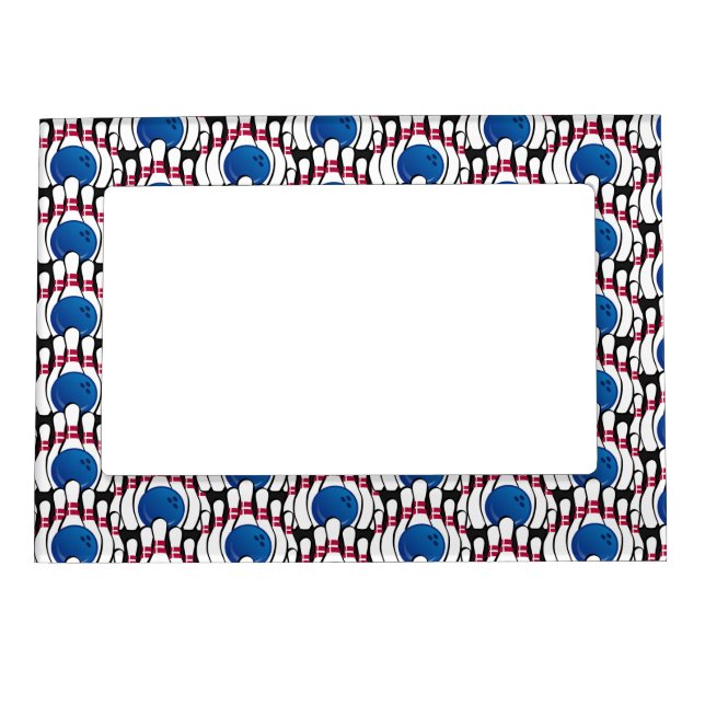Bowling Design Magnetic Photo Frame (Front)