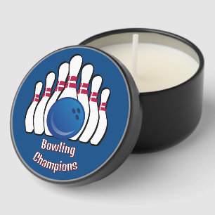 Bowling Design Mini Candle Favors