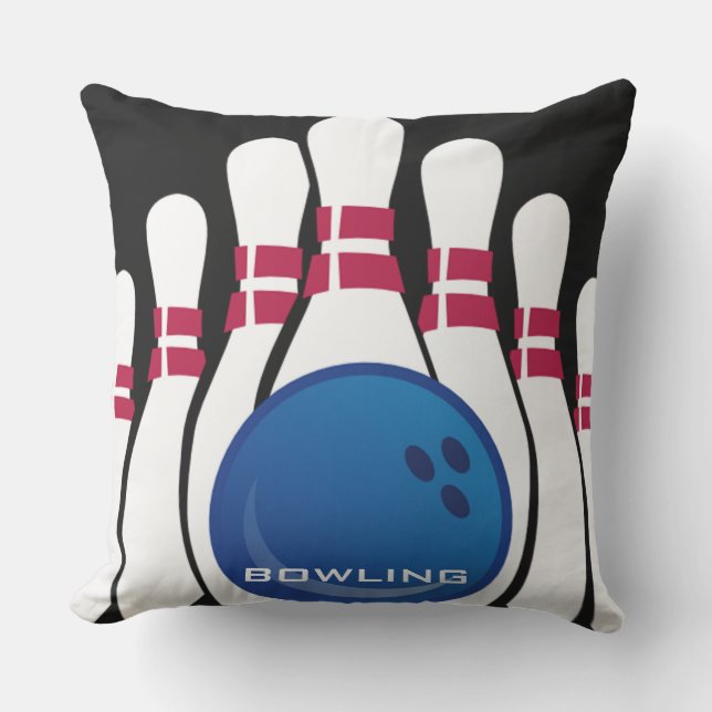 Bowling Design OUTDOOR pillow (Front)