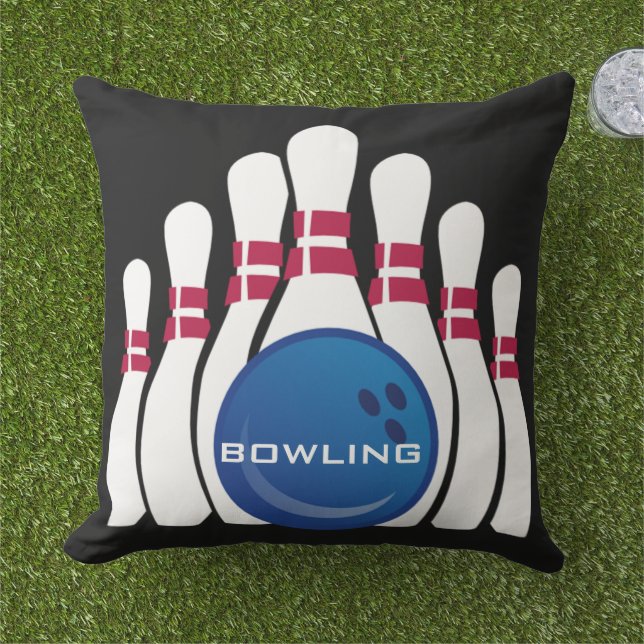 Bowling Design OUTDOOR pillow (Grass)