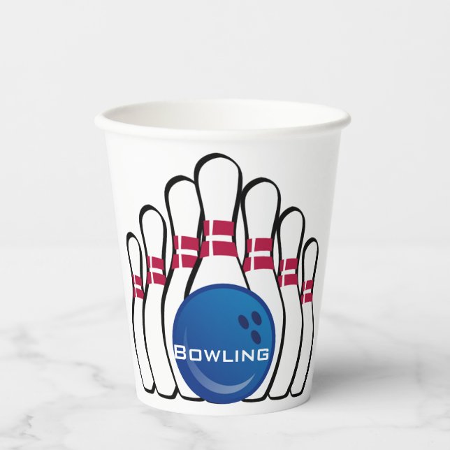 Bowling Design Paper Cup (Front)