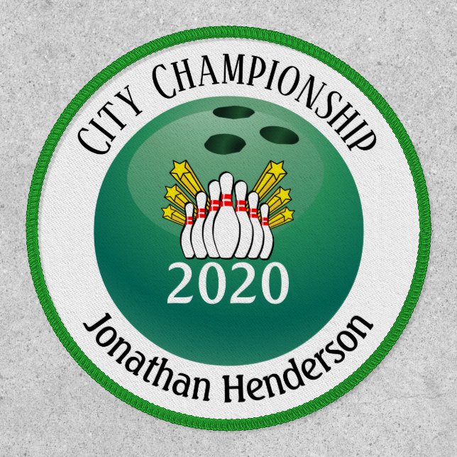 Bowling Design Patch (Front)