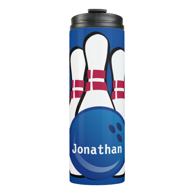 Bowling Design Thermal Tumbler (Front)