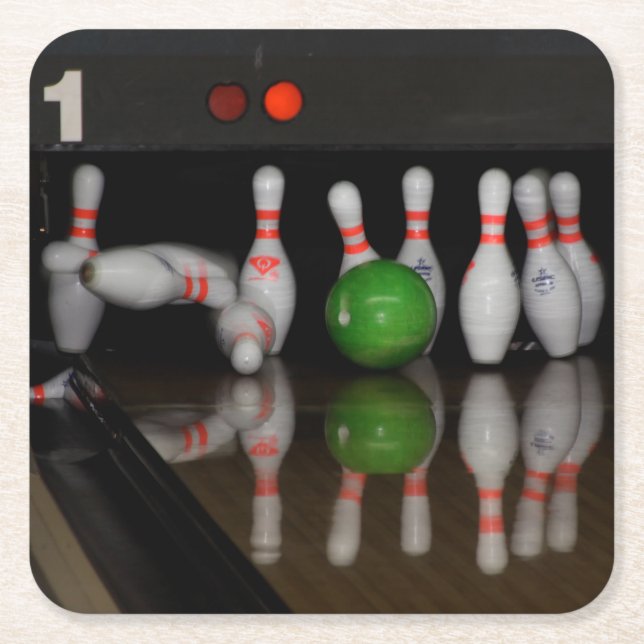 Bowling Drink Coasters (Front)